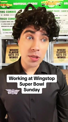 Working at Wingstop on Super Bowl Sunday