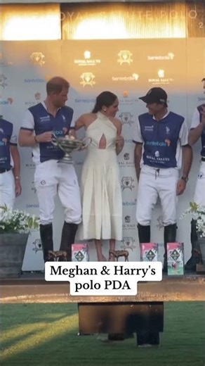 Prince Harry and Meghan Markle seal their victory with a loving kiss at polo trophy ceremony 💕