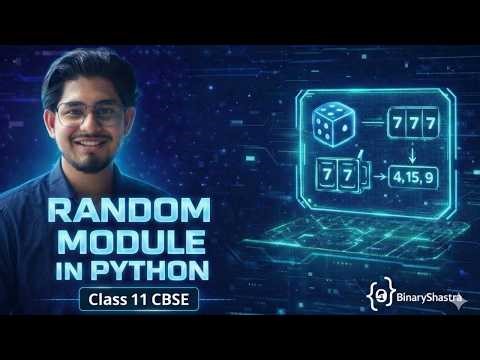 Random Module in Python | Class 12 CBSE 2026 | Complete Board Exam Preparation 🔥