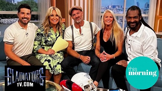 Gladiators legends Hunter, Lightning and Saracen reunited on This Morning to discuss the show's reported comeback on the BBC... | Gladiators