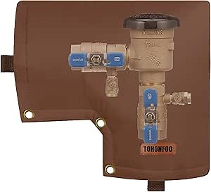 Backflow Preventer Cover Insulated Pouch (5°F) - Pressure Vacuum Breaker Cover - Winter Water Well Pump Covers Sprinkler Valve Cover Insulated - Protects from Severe Snow and Intense Sun