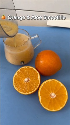 Orange & Aloe Vera Smoothie 🍊🌿 ⭐ #handmade #usa