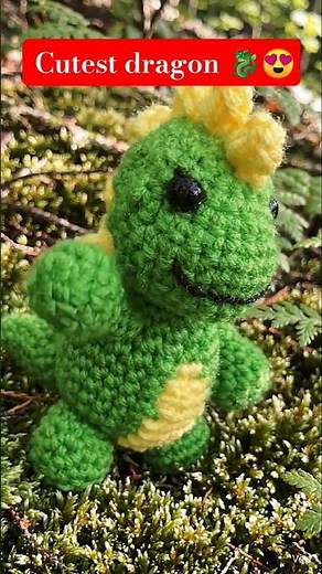 Mini crochet dragon – too cute!! 🐉✨ #shortsfeed #diy
