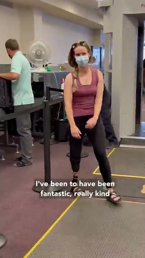 Airport security w/my prosthetic leg! #Shorts