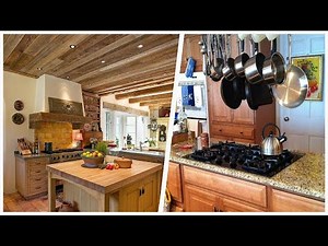 75 French Country Kitchen With Medium Tone Wood Cabinets Design Ideas You'll Love 🔴