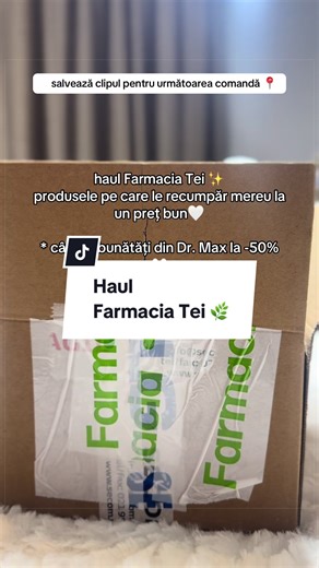 Haul nou de la Farmacia Tei 🌿💚 & Dr. Max. – voi ce ați încercat de aici? 👀✨ #haul #fy #fyp #farmaciatei #selfcare @Farmacia Tei @Farmacia Dr.MaX