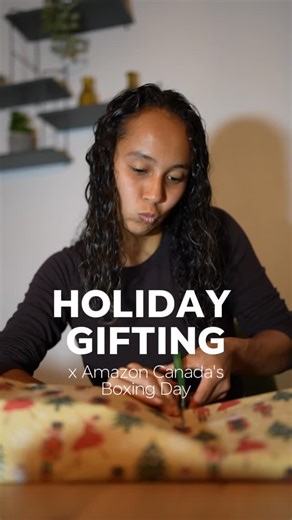 @leylahanniefernandez on Instagram: "Wrapping presents for my loved ones 🥰 Thanks to @amazonca for all the cool finds! Boxing Day sales are on now, from December 20th to 26th! Visit the link in my bio to check them out. Pssssst: don’t tell my family what gifts I’ve prepared for them just yet 🫣 this stays between us 🙈🤪"