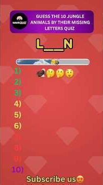 Guess the animal quiz #animalquiz #guessinggame #gameshorts