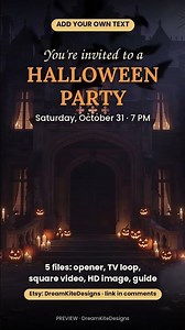 Halloween Party Video Backgrounds for Your TV | Gothic Mansion & Masquerade Mirror