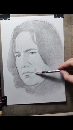 Alan Rickman as Snape | Pencil Drawing