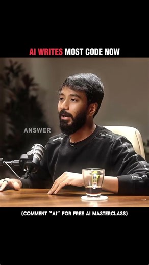 HOW MUCH % OF CODE DO YOU WRITE MANUALLY ?