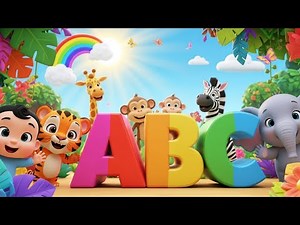 Jungle Animal ABC Song A to Z | Nursery Rhymes and baby song | Learn Alphabet & Animal Sounds
