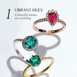 American Swiss has a beautiful selection of locally crafted engagement rings so you can embrace all the latest trends with confidence, from colourful gemstones and fancy-cuts to intricately designed galleries and bands. Which ring will tell your story? Shop online at Bash or your nearest store. #EngagementRings #EngagementRingTrends | American Swiss