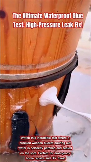 Waterproof Glue Test: High-Pressure Leak Fix!#short#craft#skill#process