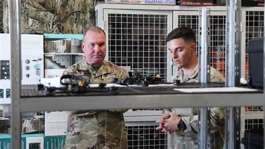 Maj. Gen. Turinetti Visits Airborne Drone Lab