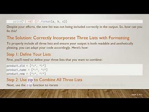 How to Expand zip in Python to Combine Three Lists in a Readable Format