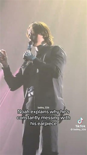 noah explains why he messes with his ear piece #foryou