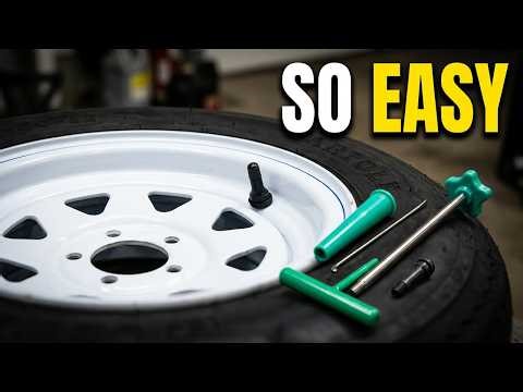How to replace a Tire valve stem Without Removing the Tire.