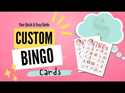 How to Create Your Own Custom Bingo Cards : Easy DIY Party Game