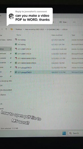 Replying to @jorenzfort pdf file to MS word.❤️
