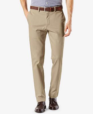 Dockers Men's Signature Lux Cotton Slim Fit Stretch Khaki Pants - Macy's