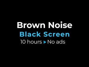 10 Hours Deep Bass White Noise (Brown Noise) for Sleep & Focus 💤 Black Screen (No Ads), ADHD Relief