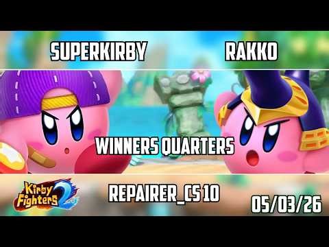 superkirby (Yo-Yo) vs Rakko (Beetle) Japan Kirby Fighters 2 Tournament Repairer_CS 10