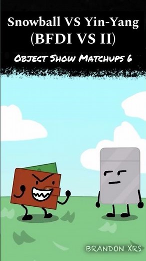 Snowball VS Yin-Yang (BFDI VS II) - Object Show Matchups 6 #shorts