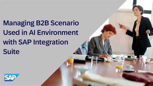 Managing B2B Scenario Used in AI Environment with SAP Integration