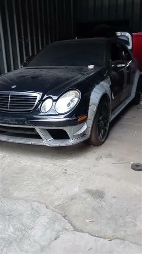 mercedes benz w211 custom #modified #widebody #fabrication