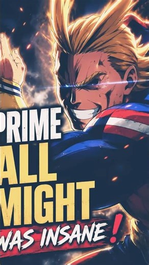 We NEED A Prime All Might Series 😭