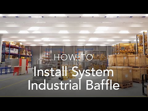 Installing Rockfon System Industrial Baffle | System Installation