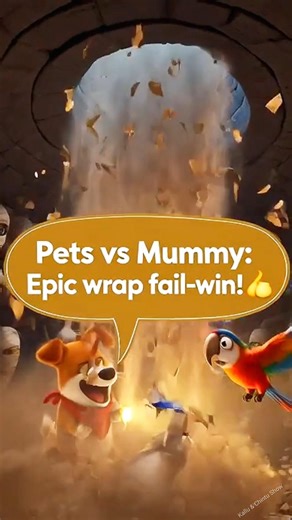 Mummy Prank on Pets Goes WRONG! 🧟‍♂️😂 Curse Chaos #Shorts