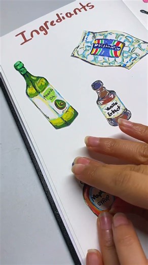 Making a cookbook 👩🏽‍🍳🍳📖 #ricekrispietreats #recipebook #creativeprocess #acrylicmarkers