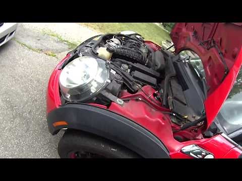 How to open a stuck hood latch on a Mini Cooper
