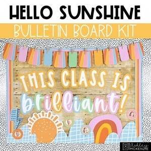 Hello Sunshine Back To School Bulletin Board Kit