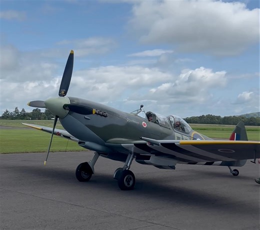 Spitfire Start Up At Perth Airport In June #perth #spitfire #canon #sigma #planespotting #airport #aviationlovers | Jack Brown Photography