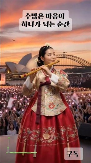 #ai뮤직비디오 호주를 울린 한국 대금 연주 🇰🇷🇦🇺홀로아리랑