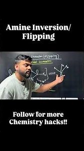 Amine inversion or Flipping or Pyramidal inversion explained with examples.