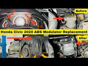 Honda Civic 2020 Replace ABS Module VSA, ABS, BRAKE, and other lights on.