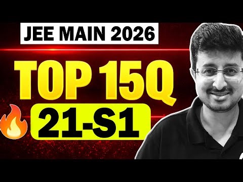 JEE 2026: TOP 15Q of 21 JAN SHIFT 1 Speed Solution | Physics | Eduniti | Mohit Sir