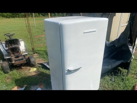 1946-1949 General Electric refrigerator revival after 40 years of sitting!