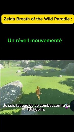 Zelda Breath of the Wild Parodie : Un réveil mouvementé #zelda #botw #shorts #humour