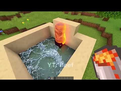 Realistic lava and water in minecraft