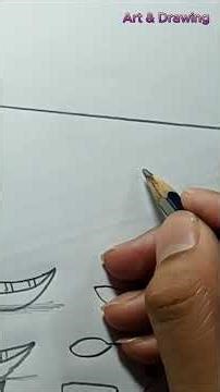 How to Draw Beautiful Spring Scenery: Boat with Boatman, Lake & Mountains (Pencil Sketch) #youtube