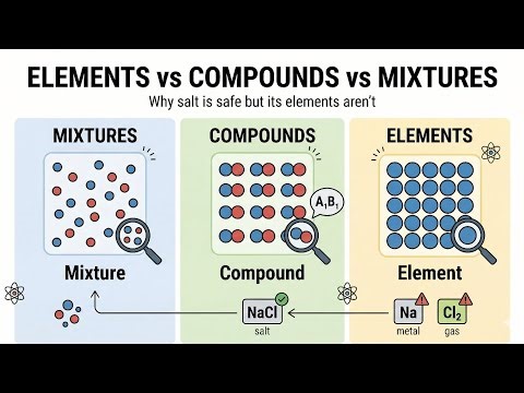 Elements vs Compounds vs Mixtures: Chemistry of Everyday Stuff Explained