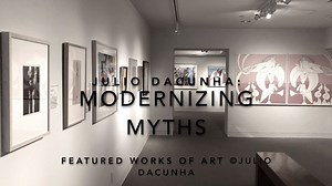The Museum is excited to celebrate the work of artist Julio daCunha in the retrospective exhibition Modernizing Myths. Since you're not able to go into the Museum right now, we enlisted the exhibition organizer and the Alfred Appel, Jr. Curatorial Fellow Olivia Armandroff to take us on a tour through the exhibition. | Delaware Art Museum
