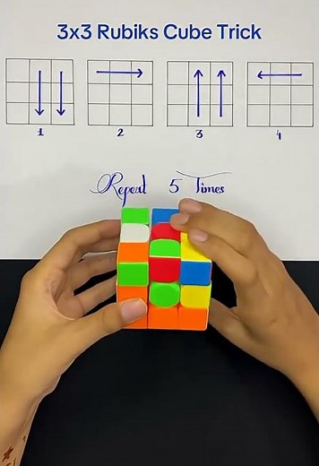 Solve 3x3 Rubik's Cube FAST (Easy Trick for Beginners) | Learn to SPEEDCUBE