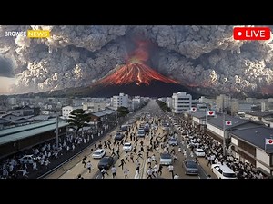 Terrifying Today! live Footage Kaghosima Buried Ash! Sakurajima Massive Eruption 2025