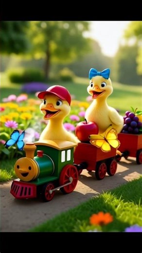 cute ducklings toytrain#viral #shortvideo #cuteducklings